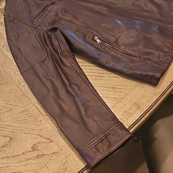 INC International Concepts Men's Dark Brown Burgendy Jacket XL - Picture 2 of 13